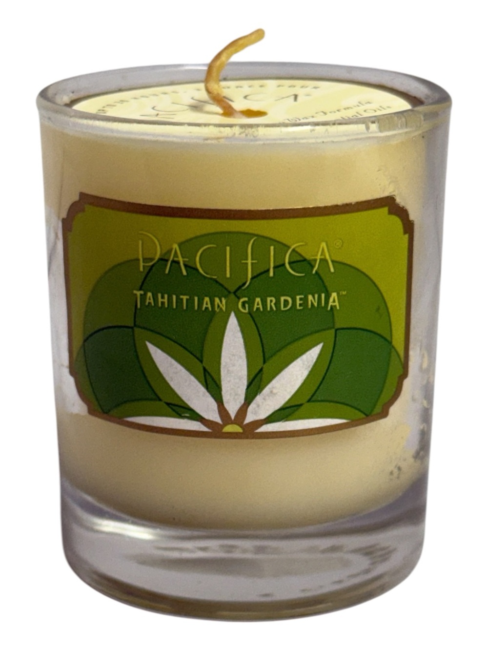 Pacifica Beauty Tahitian Gardenia Scented Votive Candle 3oz